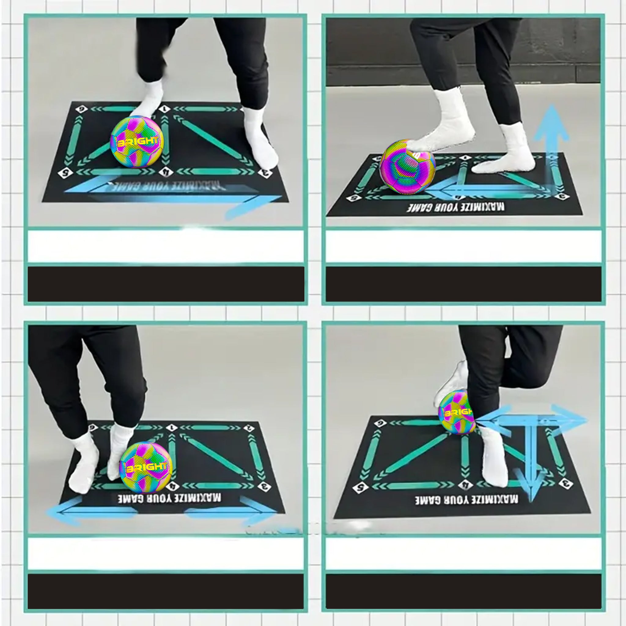 Le Tapis d'Entraînement aux Compétences de Football BRIGHT™